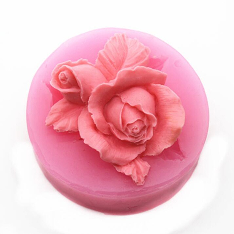 Silicone Mold Rose Shape Cake Mould Chocolate Stencil Candy Baking Decoration