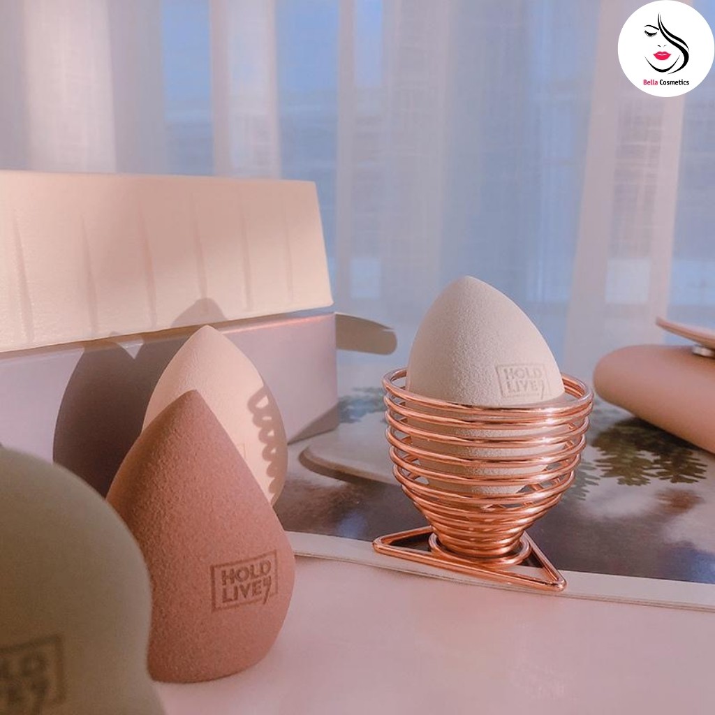 Set Bông Mút Trang Điểm Beauty Blender HOLD LIVE Chính Hãng Nội Địa Trung - Belllacosmetics