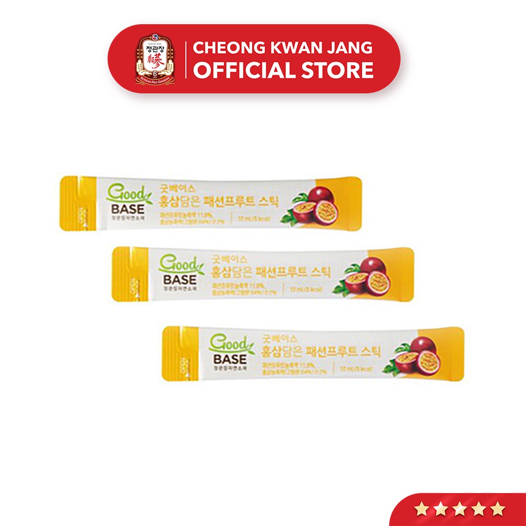 [Hộp Nhỏ] Nước Hồng Sâm Goodbase Chanh Dây KGC Cheong Kwan Jang (10ml x 10 gói)