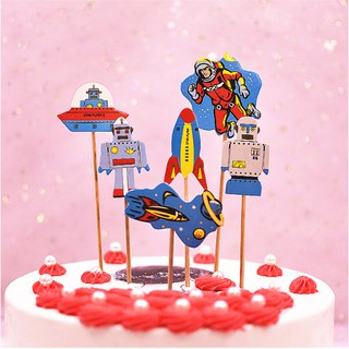 Set trang trí - que cắm phi hành gia các loại