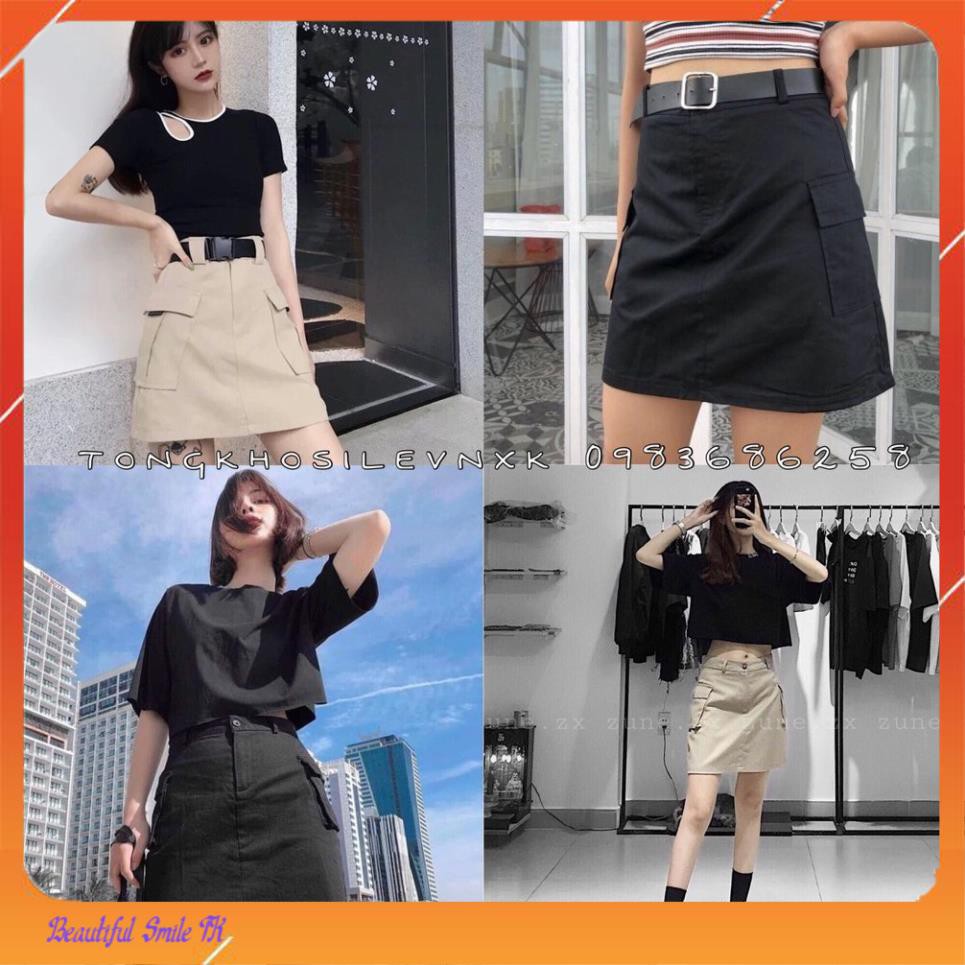 -Hàng nhập khẩu 💖💖 QUẦN GIẢ VÁY KAKI TÚI HỘP NỮ (BOX SKIRT) - (Sp sẵn) Liên hệ mua hàng  084.209.1989