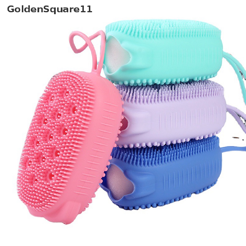 Bàn Chải Tắm Silicone Tẩy Tế Bào Chết Mát Xa Cơ Thể Goldsquare11