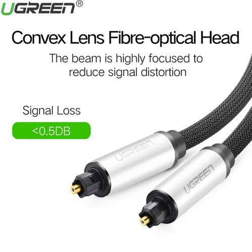 Cáp Âm Thanh Audio Quang (Toslink, Optical) Ugreen Vỏ Nhôm 10539 10542 10541 10540 10542