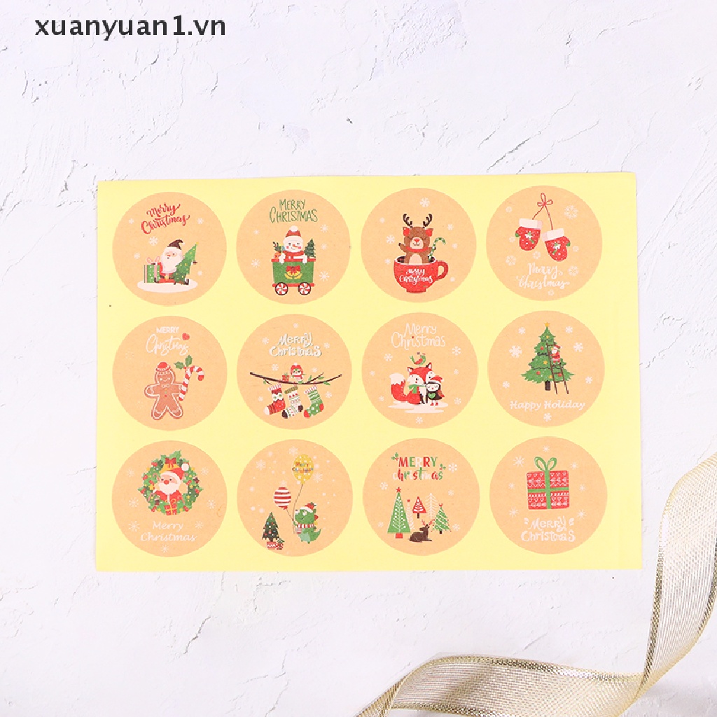 Set 48 Túi Giấy Đựng Bánh Kẹo Giáng Sinh