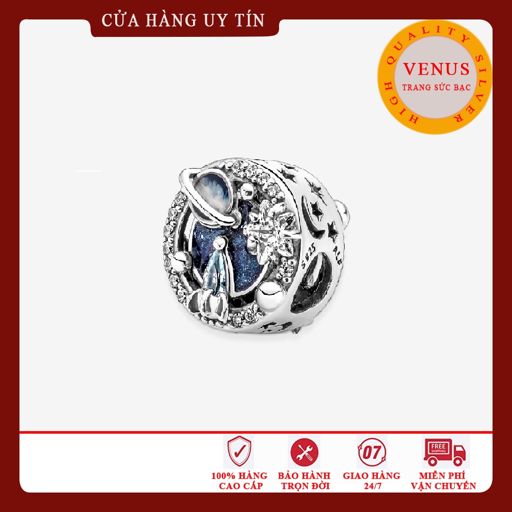 Bộ sưu tập charm xanh đậm- Bạc 925 cao cấp- Mã sản phẩm VENUSTH2