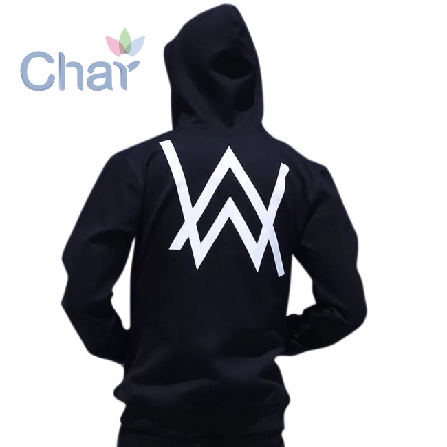 Áo khoác tay dài có nón in chữ Alan Walker thời trang Hàn Quốc