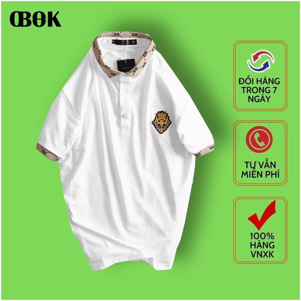 Áo Thun Nam Cổ Bẻ, Áo Polo Nam Tay Ngắn OBOKFASHION, Áo Thun Nam Cộc Tay Cao Cấp Mẫu Mới Màu Đen-Trắng ACB14 | BigBuy360 - bigbuy360.vn
