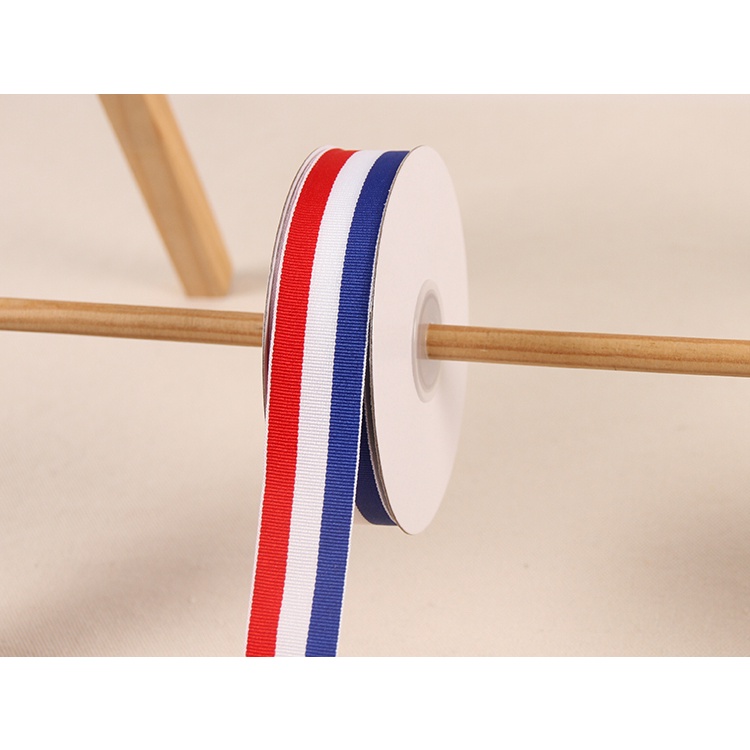 2.5cm Rộng Đỏ Trắng Xanh Đỏ Trắng Đen Sọc Với Trang Trí Thủ Công Hoa Làm Bánh Quà Tặng Bao Bì