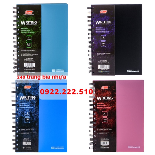 SỔ LÒ XO GRAND A6 ĐỦ LOẠI