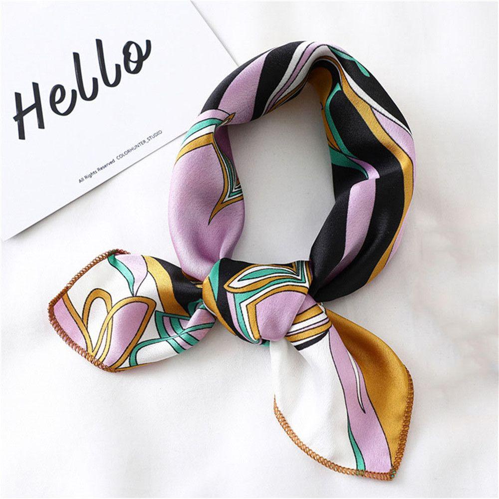 Khăn Quàng Cổ Bằng Lụa Thiết Kế Nhỏ Gọn Thời Trang Dành Cho Nữ