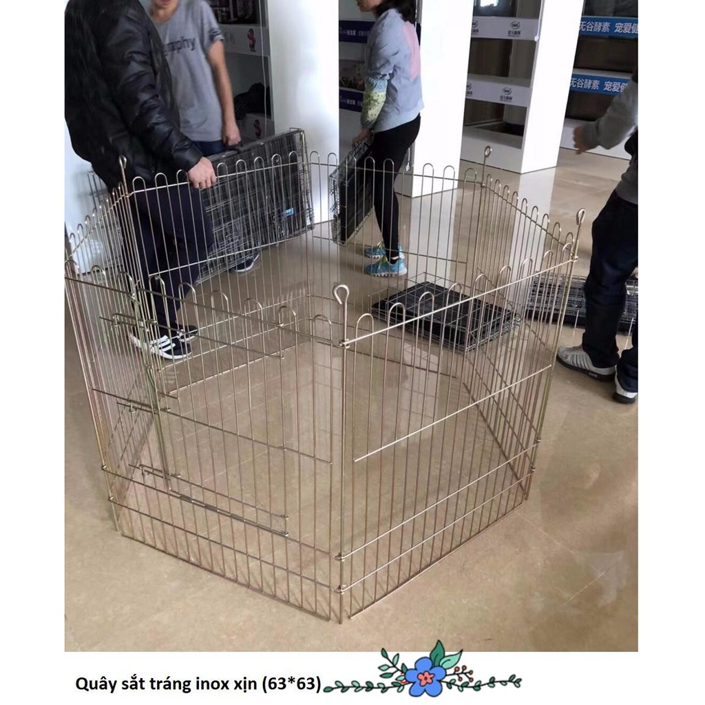Chuồng quây inox cho chó mèo