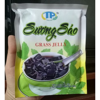 Bột Sương Sáo Đen Grass Jelly Thuận Phát Gói 50g kèm dầu chuối
