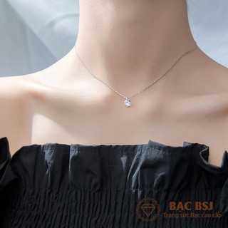 Dây chuyền nữ Bạc BSJ mặt đá DNU09