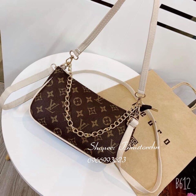 [Mã FAMAYWA2 giảm 10k đơn từ 50k] Túi kẹp nách hoạ tiết phối xích đeo vai đeo chéo (Video ảnh thật) | BigBuy360 - bigbuy360.vn