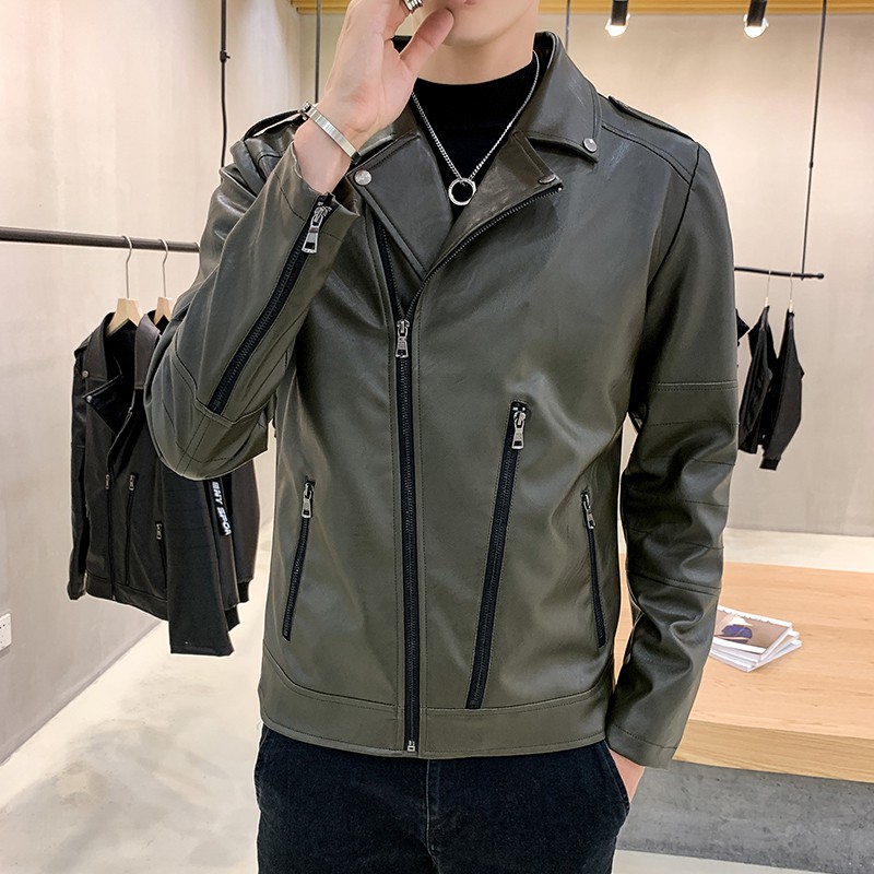 Áo Da Nam Biker Jacket Cao Cấp Hot Trend 2019-Tman