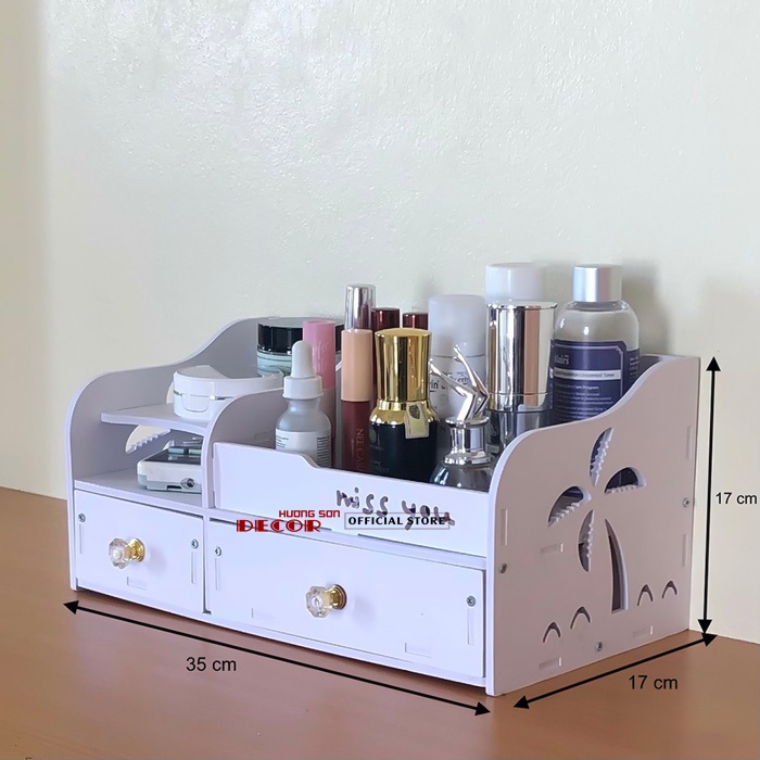 Kệ đựng mỹ phẩm để bàn đựng đồ trang điểm sang trọng gọn gàng