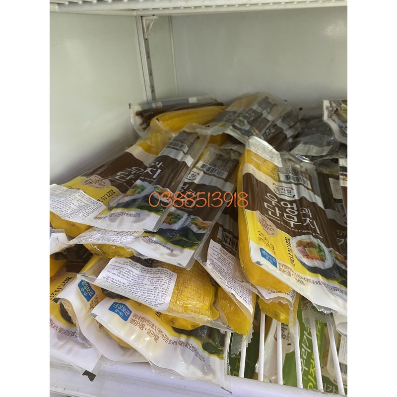 Set củ cải vàng và ngao báng Hàn Quốc 250gr gói gimbap