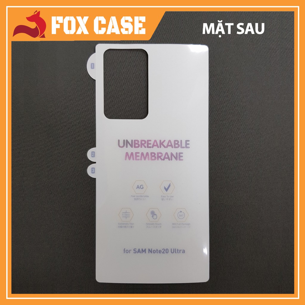 Miếng dán PPF S23 Ultra, S23 Plus, S23, S22 Ultra, S22 Plus, S22 trong, nhám, dán màn hình và lưng - Fox Case