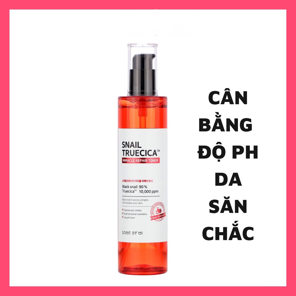 Nước Hoa Hồng Some By Mi Ốc Sên Đỏ Cho Da Dầu - Mụn - Nhạy Cảm Snail Truecica Miracle Repair 135ml | BigBuy360 - bigbuy360.vn