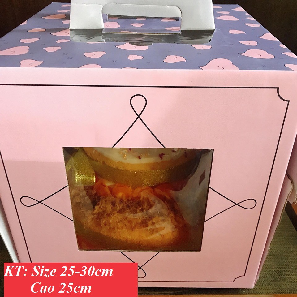 Hộp Bánh Kem CAO 25 cm SIZE 25.