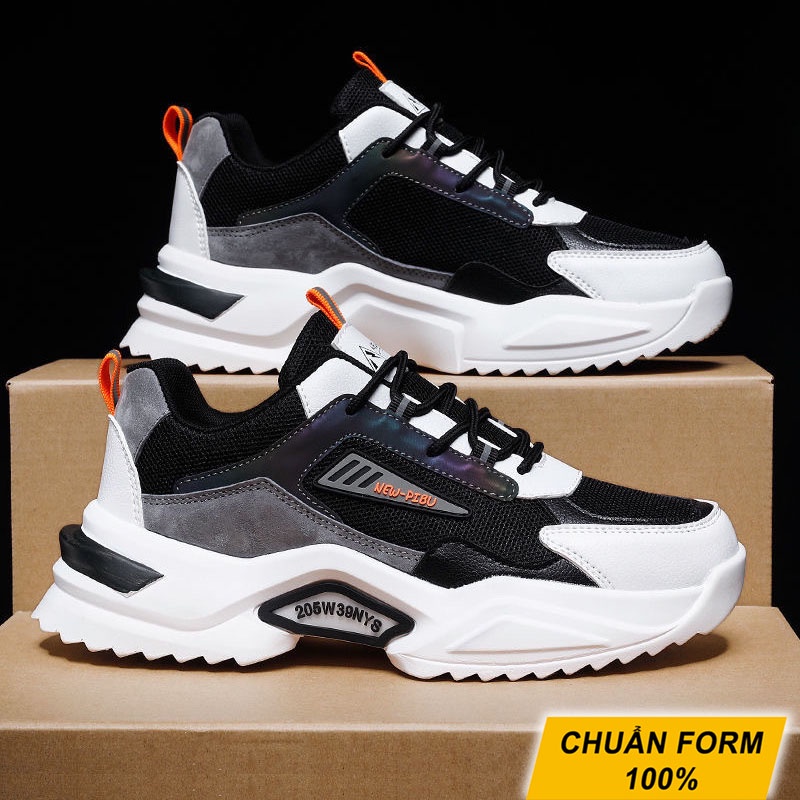 Giày sneaker nam đế độn StarLord SL1078 phối màu phản quang