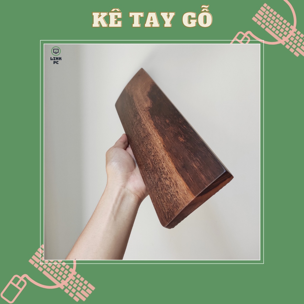 Kê Tay Bàn Phím Gỗ Tự Nhiên || Kê tay Phím cơ || Muồng Vàng/Đen || Chống Trượt