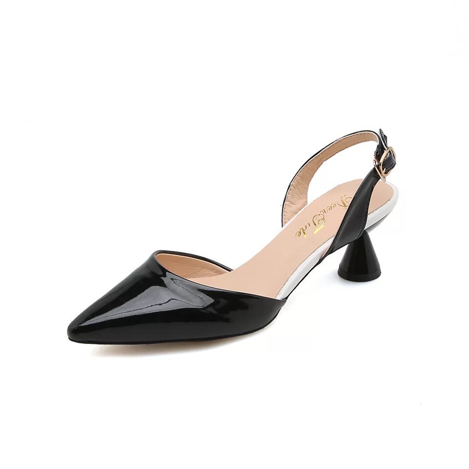 Freeship đơn 99k-Giầy cao gót hàng Quảng Châu đế tròn siêu chắc chắn! | BigBuy360 - bigbuy360.vn