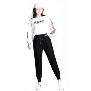 FREESHIP ĐƠN 99K_Quần jogger gân tăm nữ