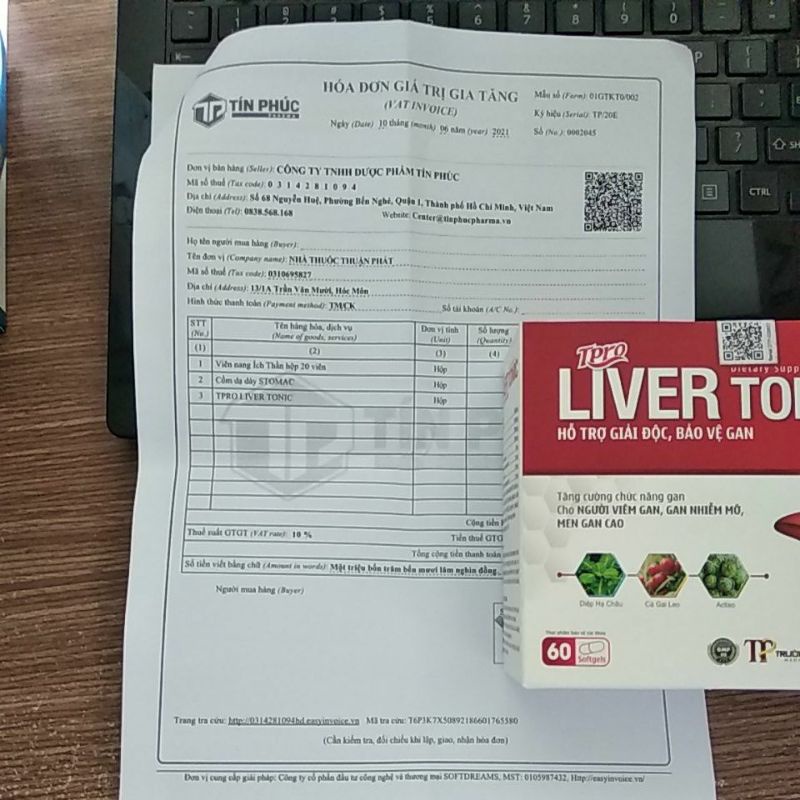 LIVER TONIC  hộp 60 viên