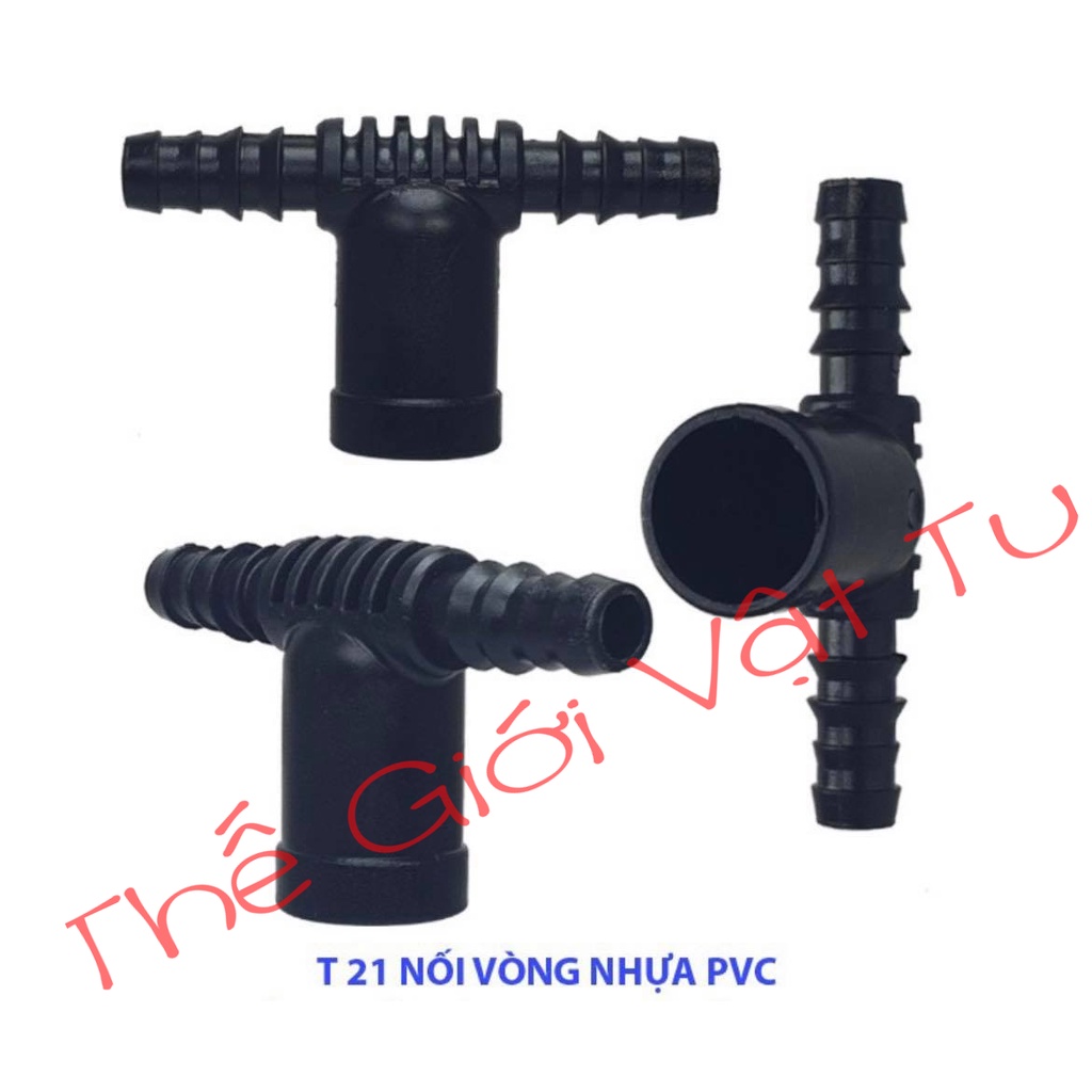 Bộ 10 cái T 21 NHỰA  NỐI VÒNG VỚI DÂY PE 10 LY HOẶC 14 LY