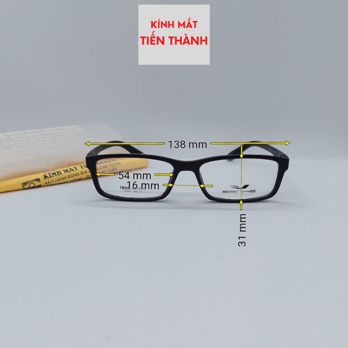 Mắt Kính Vuông Dáng Nhỏ Dày, Bền, Chắc, Hạn Chế Độ Dày Mắt Kính Sh2409  - Kính Mắt Tiến Thành