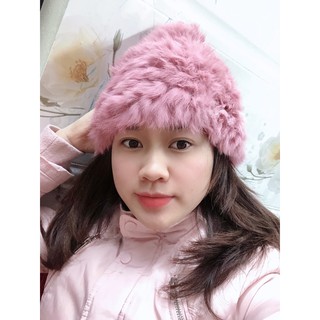 Mũ lông thỏ 2 lớp hàng Quảng Châu