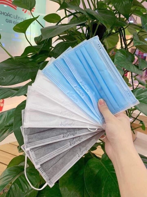 Khẩu trang y tế hộp 50c loại 4 lớp đủ tiêu chuẩn xuất nước ngoài, có giấy tờ kiểm định