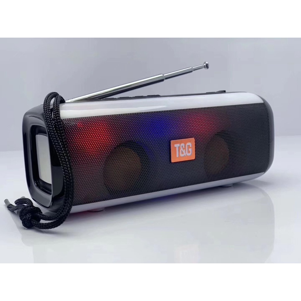 Loa Bluetooth Không Dây TG-144 Công Nghệ 5.0, Có Đèn Led RGB , Âm Thanh Sống Động, Pin Cực Khoẻ, Có FM - Hỗ Trợ TF 32Gb