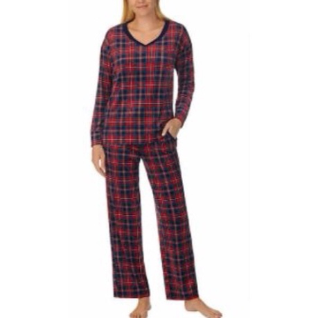 SET ĐỒ NGỦ NAUTICA LADIES' FLEECE PAJAMA SET -BRIDGET PLAID SIZE S