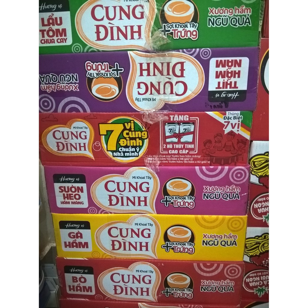 Thùng mì Cung Đình 30 gói