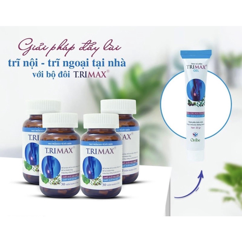 Combo Hỗ Trợ Co Thắt Búi Trĩ Và Giảm Các Triệu Chứng Do Trĩ Trimax