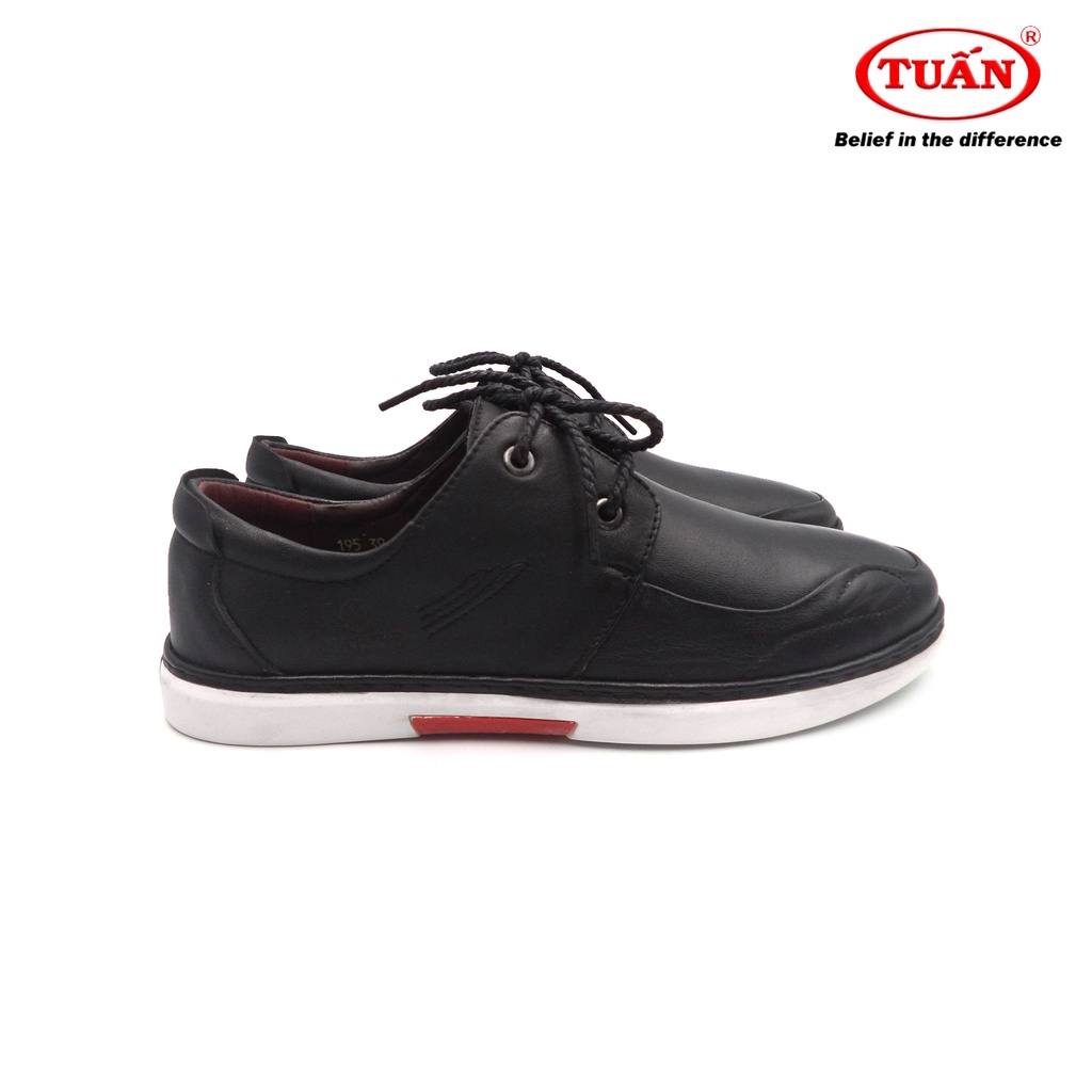 Giày da nam giày buộc dây quai da bò dáng thể thao năng động thương hiệu Tuấn GXHU-195