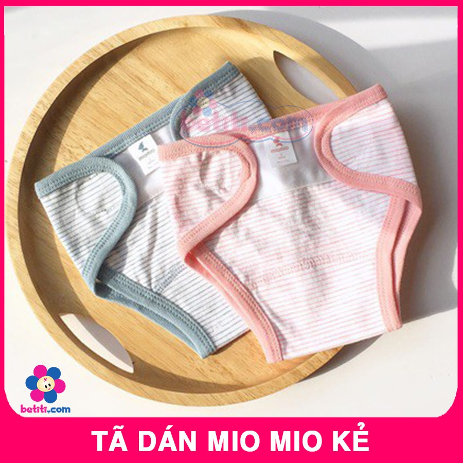 Tã Dán MioMio Kẻ Size 1M - 3M - Quần Đóng Bỉm Mio Mio Kẻ Xanh Hồng Cho Bé