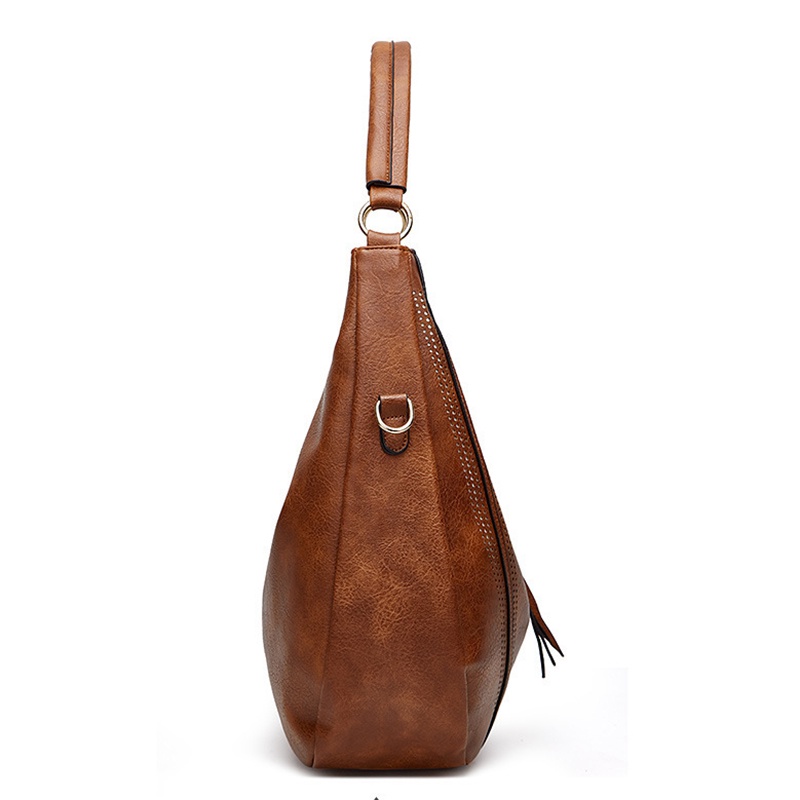 IELGY fringed hollow one-shoulder casual lady large-capacity casual bag