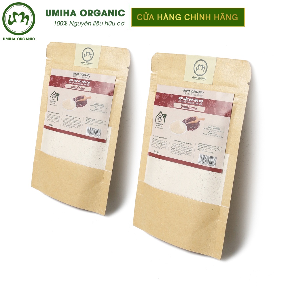 Bột Đậu Đỏ hữu cơ làm đẹp UMIHA nguyên chất 40G | Red Bean Powder 100% Organic