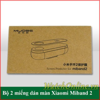 Bộ 2 miếng dán màn chống xước Xiaomi Miband 2 - Mijobs