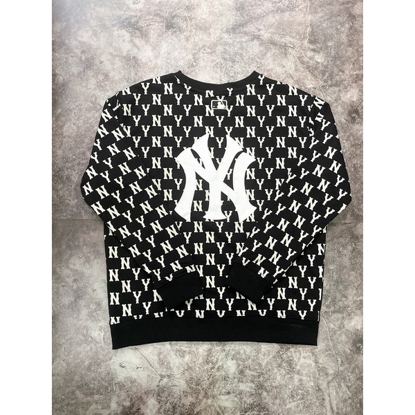 Set bộ thể thao Nữ M.L.B màu đen chữ dài tay HÀNG XUẤT DƯ FULL TEM TAG