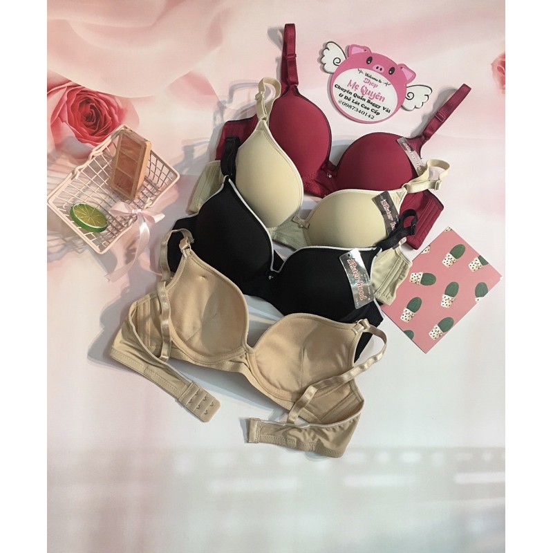 [HÀNG THÁI] Áo lót mút vừa không gọng phối viền siêu ôm ngực