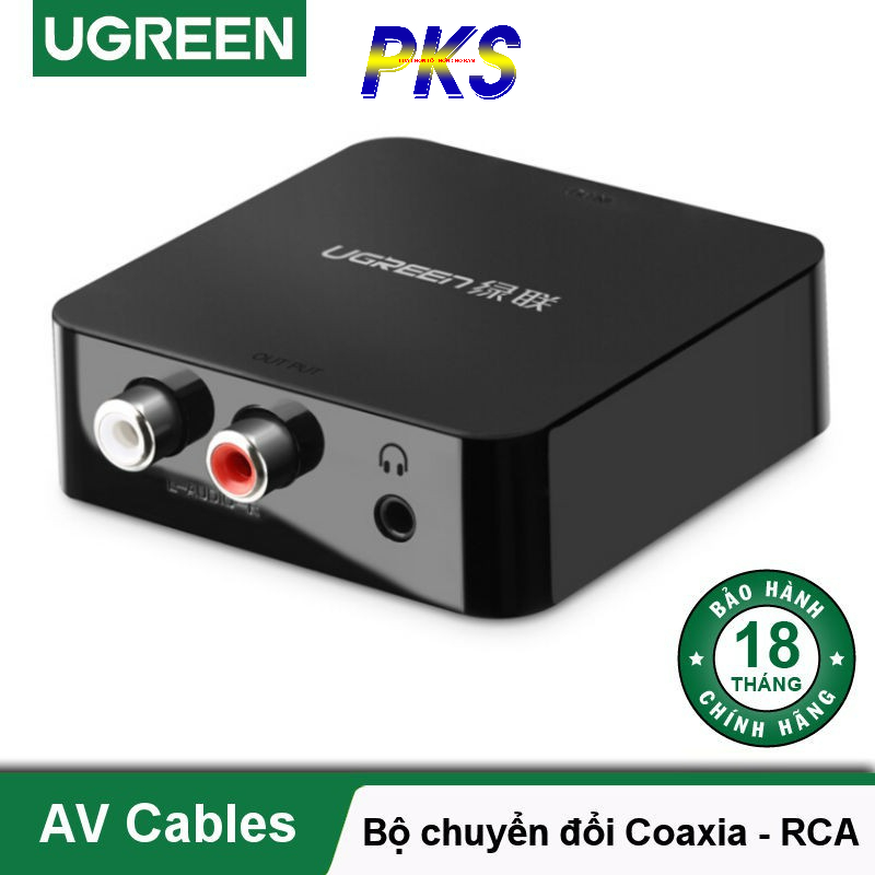 Bộ chuyển đổi quang + Coaxial to RCA chính hãng Ugreen 30523 cao cấp