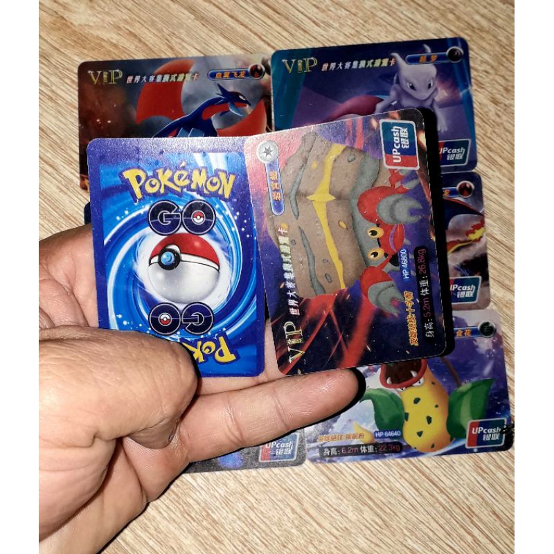 Sét 45 thẻ bài Pokemon_Vip bằng nhựa cứng kích thước 4x6cm