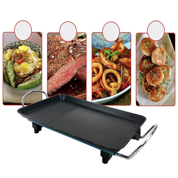 Bếp nướng điện không khói chống dính, Bếp nướng điện BBQ phù hợp gia đình 4-6 người