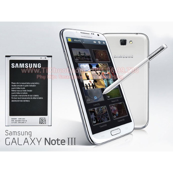 [Ảnh Thật] Pin Samsung Note 3 B800BE 3200 mAh