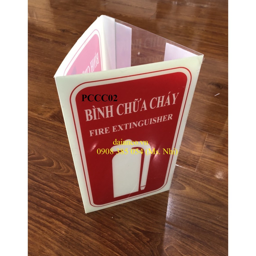 Biển Dạ Quang cảnh báo Phòng Cháy Chữa Cháy- Hình Thật, hàng sẵn