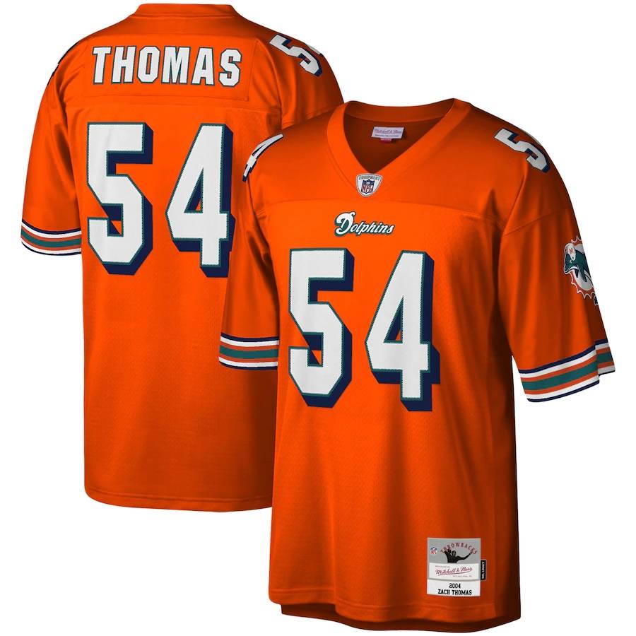 Miami Dolphins NFL Áo Thun Bóng Đá Marino Thomas Jersey Thể Thao Unisex Cỡ Lớn Phong Cách Retro